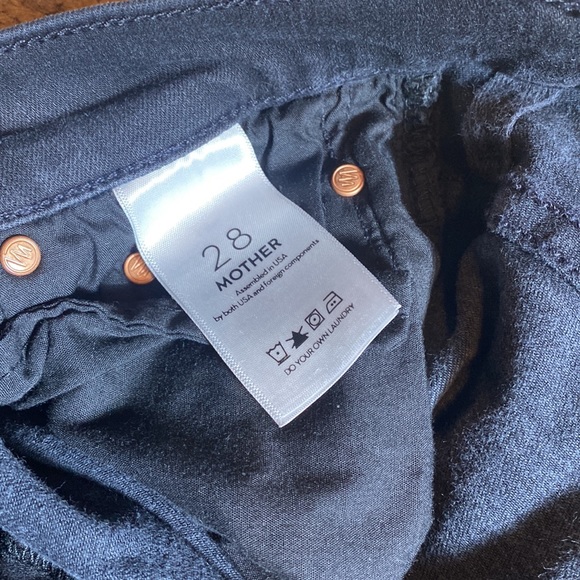 Mother jeans the insider step crop fray not guilty black size 28 - Picture 14 of 16